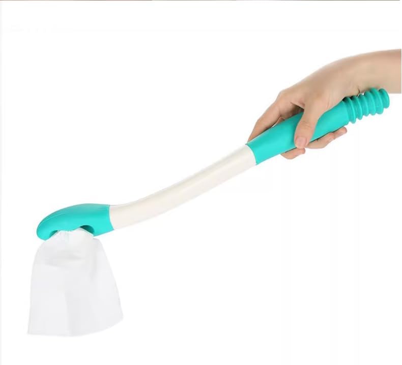 Ayuda para el Inodoro con Mango Largo – Extensión de más de 15 Pulgadas | Herramienta para Higiene e Independencia – Sujeta Papel Higiénico o - imagen 3