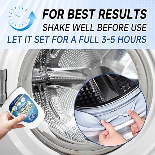 Gel Quitamanchas Mould Away - Limpiador para Lavadoras de Carga Frontal, Duchas y Juntas de Azulejos, Fórmula Espesa Sin Goteo, No Tóxica, 8 oz - imagen 8
