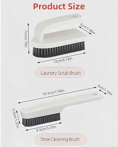 Juego de 2 Cepillos de Limpieza para Ropa con Cerdas Suaves, Cepillos para Alfombra y Tapicería, Ideal para Manchas en Tela, Sombreros, Ropa y Más - imagen 3