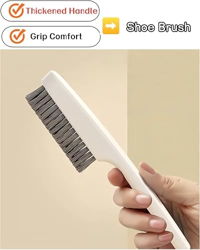 Juego de 2 Cepillos de Limpieza para Ropa con Cerdas Suaves, Cepillos para Alfombra y Tapicería, Ideal para Manchas en Tela, Sombreros, Ropa y Más - imagen 4