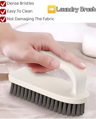 Juego de 2 Cepillos de Limpieza para Ropa con Cerdas Suaves, Cepillos para Alfombra y Tapicería, Ideal para Manchas en Tela, Sombreros, Ropa y Más - imagen 5
