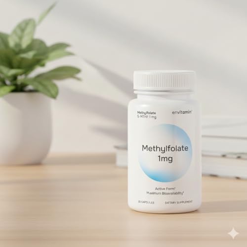 Suplemento de 5-MTHF - Methylfolato (B9 Activo) - 30 Cápsulas - 5-MTHF 1mg - Envitamin - imagen 5