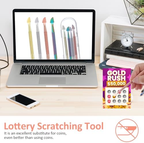 Herramienta de Raspa Lotería Tyqour 4 Piezas, Multi-color, Duradera y Ergonómica para Boletos, Etiquetas y Tarjetas de Regalo - imagen 5
