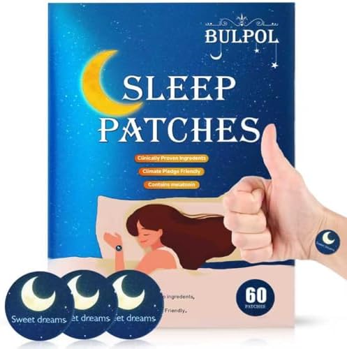 Parche para Dormir BULPOL para Adultos, 60 Piezas, Parches Mejorados para Sueño Profundo, Ingredientes Naturales, Confort Nocturno Duradero para - imagen 1