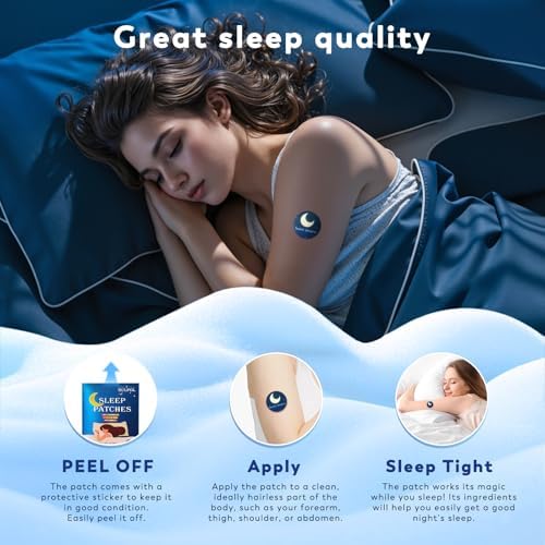 Parche para Dormir BULPOL para Adultos, 60 Piezas, Parches Mejorados para Sueño Profundo, Ingredientes Naturales, Confort Nocturno Duradero para - imagen 3