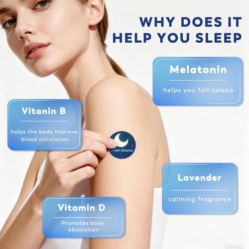 Parche para Dormir BULPOL para Adultos, 60 Piezas, Parches Mejorados para Sueño Profundo, Ingredientes Naturales, Confort Nocturno Duradero para - imagen 5