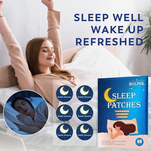 Parche para Dormir BULPOL para Adultos, 60 Piezas, Parches Mejorados para Sueño Profundo, Ingredientes Naturales, Confort Nocturno Duradero para - imagen 6