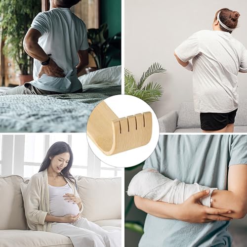 LEKAYIHU 3 Piezas Rascadores de Espalda de Bambú con Mango de 17 Pulgadas para Adultos, Hombres y Mujeres (16.5 pulgadas) - imagen 4