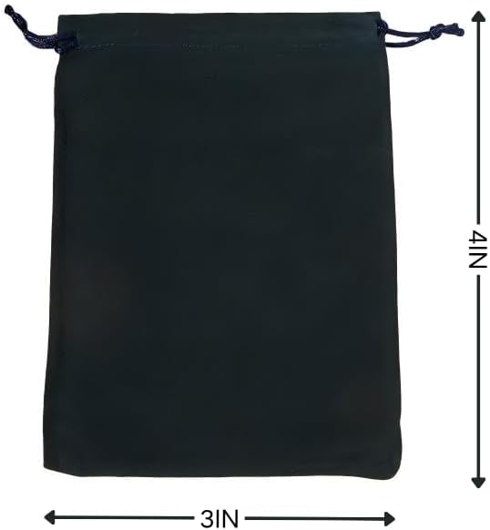 Bolsa de Dados Pequeña Hbrjtds 8 Piezas 3x4 Pulgadas, Bolsa de Tela con Cierre para Almacenamiento de Dados RPG, Regalos para Joyas, Fichas y - imagen 2