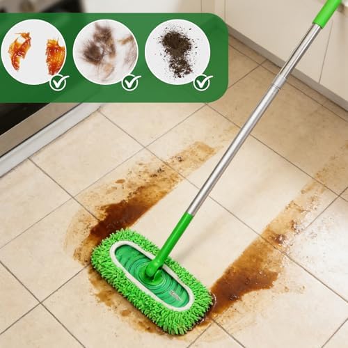 Packs de 8 Almohadillas de Microfibra Reutilizables Septo, Reemplazos Compatibles con Mopa, Recargas y Paños Lavables para Limpiar Pisos de Madera - imagen 5