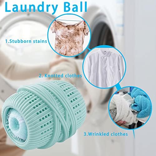 Set de 8 Piezas de Removedor de Pelo de Mascota y Pelotas para Lavado, Reutilizables para Ropa, Capturador de Pelusa en Lavadora, Ideal para Ropa y - imagen 5