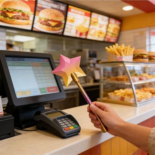 Varita mágica de pago sin contacto 3D impresa, soporte para tarjeta de crédito Tap to Pay, ideal para pagos con tarjeta (Azul) - imagen 6