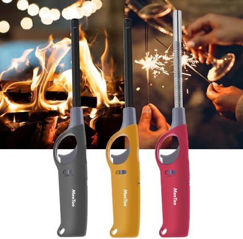Encendedor Recargable Sin Butano - Paquete de 3 Encendedores Multiusos para Camping, Supervivencia, Senderismo y Pesca - imagen 3