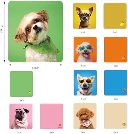 Paño de limpieza para gafas - Paños multicolores para limpiar lentes, cámaras, pantallas y superficies delicadas, diseño lindo - 6x7 pulgadas - imagen 3