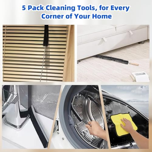 Kit de Limpieza para Ventilación de Secadora Drepoufly de 5 Piezas - Cepillo Flexible para Trampa de Pelusa y Prevención de Incendios - imagen 7