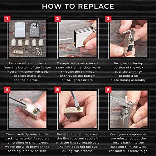 Mechas de Repuesto Originales Zippo (Paquete de 6) - imagen 5