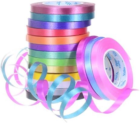 Cintas de Rizar ZIIYAN de 16 Rollos y 16 Colores para Regalos, Decoración de Fiestas, Bodas y Graduaciones, 1/5 de Ancho, 11 Yardas por Rollo - imagen 1