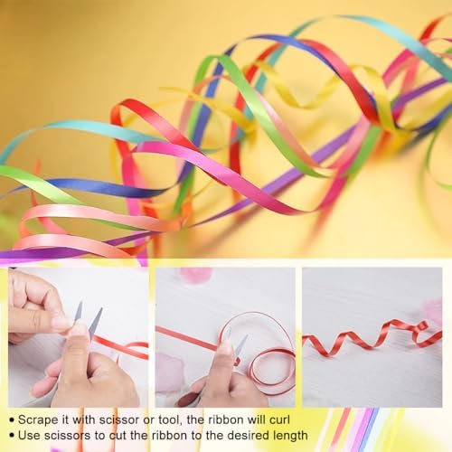 Cintas de Rizar ZIIYAN de 16 Rollos y 16 Colores para Regalos, Decoración de Fiestas, Bodas y Graduaciones, 1/5 de Ancho, 11 Yardas por Rollo - imagen 3