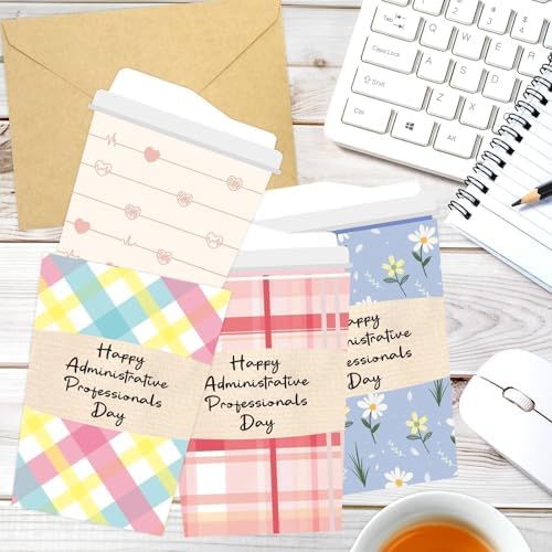 Fancy Land 12 Piezas Tarjeteros de Regalo para el Día del Asistente Administrativo - Regalos para Compañeros de Oficina y Secretarias - imagen 6
