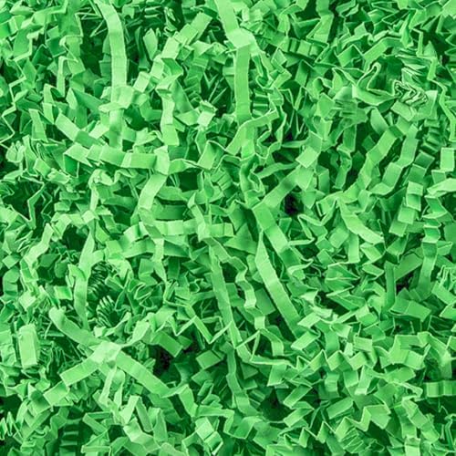 CIPOWM Relleno de Papel Rizado Verde de 16oz para Pascua, Césped de Papel para Regalos, Manualidades y Suministros de Fiesta - imagen 8