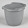 Cubeta Clásica de Titanio de 10 Qt con Pitorro, Cubeta Plástica Gris con Asa para Limpiar, Trapear y Jardinería - imagen 1
