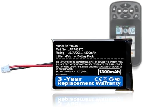 Batería Nzzz 1300mAh para Control Remoto Minn Kota iPilot Link BT, Reemplazo APP00176, 2390710 Ni-MH - imagen 1