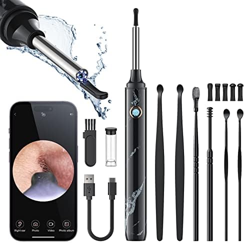Kit de limpieza de oídos con cámara y luz, 7 piezas, otoscopio 1080P para iOS y Android, incluye 6 cucharas para extracción de cerumen - imagen 1