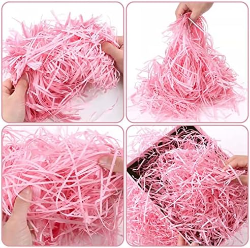 FUSHENMU Césped de Pascua Craft Papel de Raffia Desmenuzado para Relleno de Cesta de Pascua y Suministros de Empaque de Regalos - imagen 3