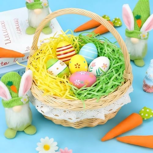 Relleno de Cesta de Pascua Jremreo 4 Colores 240g, Papel Cortado en Tirillas para Decoración de Búsqueda de Huevos y Regalos - imagen 4