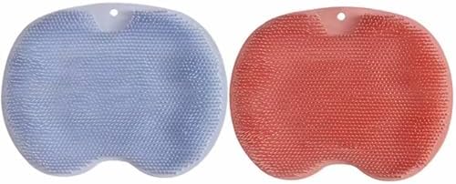 Juego de 2 Tapetes Exfoliantes para Pies y Espalda con Masajeador de Pies a Mano, Antideslizantes para Ducha, Limpiador de Pies para Hombres y Mujeres - imagen 1