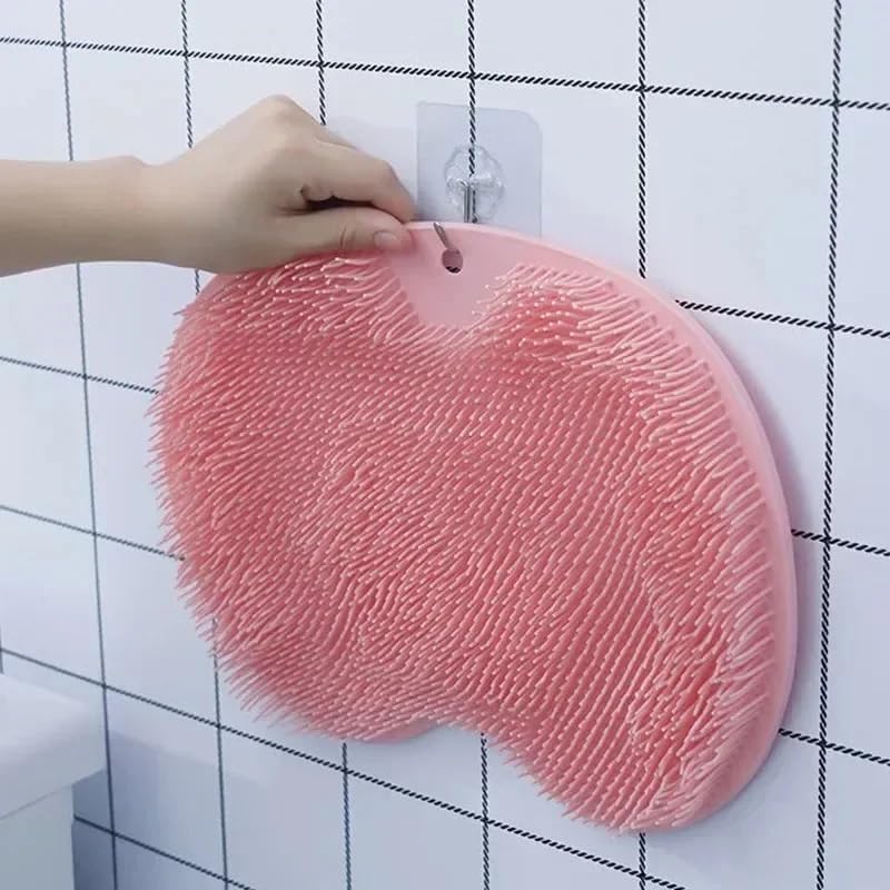 Juego de 2 Tapetes Exfoliantes para Pies y Espalda con Masajeador de Pies a Mano, Antideslizantes para Ducha, Limpiador de Pies para Hombres y Mujeres - imagen 7
