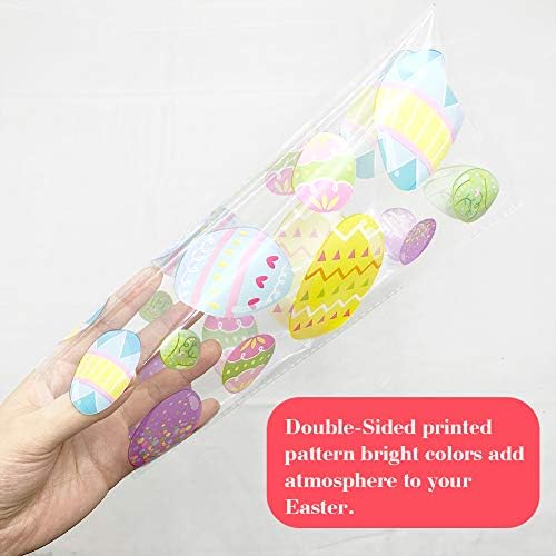 120 Piezas de Bolsas de Celofán para Pascua, 4 Estilos Variados de Bolsas para Dulces con Cintas para Galletas y Caramelos - imagen 3
