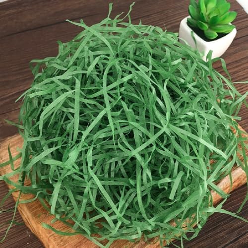 Relleno de Papel Desmenuzado Verde Wgudzpj, Papel Cortado en Rizo para Empaque de Cajas de Regalo DIY - imagen 2