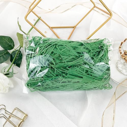 Relleno de Papel Desmenuzado Verde Wgudzpj, Papel Cortado en Rizo para Empaque de Cajas de Regalo DIY - imagen 3