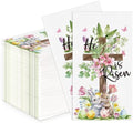 100 Piezas Servilletas Desechables de Pascua Él Ha Resucitado, Servilletas de Papel con Diseño de Conejito, Huevos y Flores para Fiestas y Decoración - imagen 1
