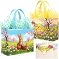 YQUQWN 2 Pzs 13 Bolsas Grandes de Regalo para Pascua con Asas, Papel de Regalo, Tarjetas y Stickers, Perfectas para Caza de Huevos y Fiestas - imagen 1