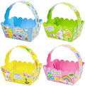 Cestas de Pascua Pequeñas DERAYEE, 12PCS Cajas de Regalo Felices con Lindos Stickers de Conejito para Fiesta de Búsqueda de Huevos de Pascua - imagen 1