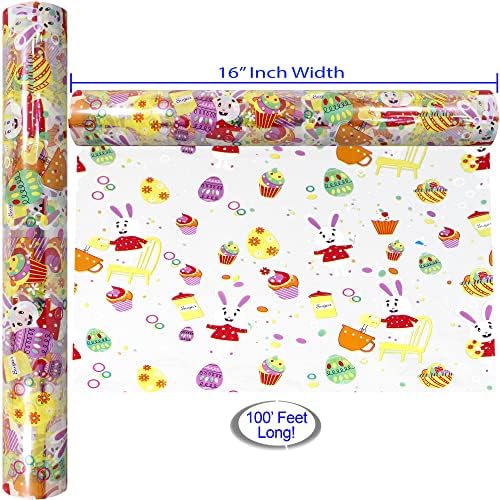 Rollo de Celofán AnapoliZ para Huevos de Pascua | 100 pies de largo x 16 pulgadas de ancho | 2.3 Mil de grosor, diseño cristal claro | Papel de - imagen 4
