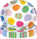25 Piezas de Platos de Papel Ovalados para Pascua, Platos Decorativos con Diseño de Huevos Coloridos para Bodas y Fiestas de Primavera - imagen 1