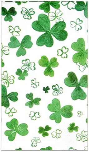 Servilletas Desechables de Papel para Fiesta de San Patricio - Paquete de 100 con Tréboles Verdes - Decorativas para Baño y Eventos - imagen 1