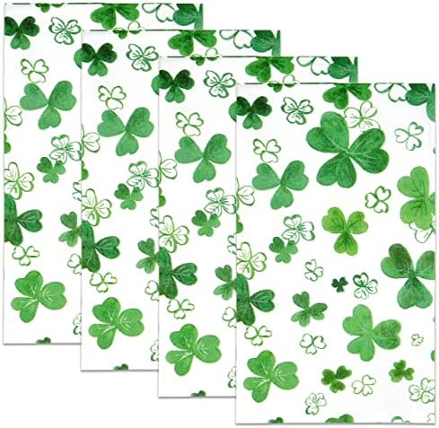 Servilletas Desechables de Papel para Fiesta de San Patricio - Paquete de 100 con Tréboles Verdes - Decorativas para Baño y Eventos - imagen 6