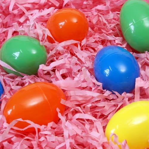 Papel reciclable para césped de Pascua (Rosa, Amarillo, Verde) para llenar canastas y decorar fiestas de Pascua 240g (8.5 oz) - imagen 3