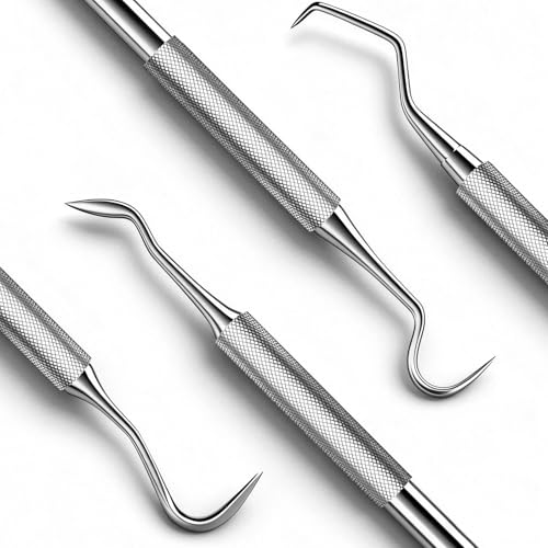 Kit de Herramientas Dentales Azosowo, Juego de Acero Inoxidable para Limpieza de Dientes y Eliminación de Placa y Sarro – Set Higiénico con Estuche - imagen 3