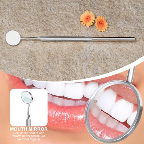 Kit de Herramientas Dentales Azosowo, Juego de Acero Inoxidable para Limpieza de Dientes y Eliminación de Placa y Sarro – Set Higiénico con Estuche - imagen 6