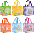 Bolsas de Regalo de Pascua Tedmax, 6 Pzs Tote Reutilizables de Tela No Tejida con Asas, Canasta Personalizada para Niños, Bolsas de Fiesta para Caza - imagen 1
