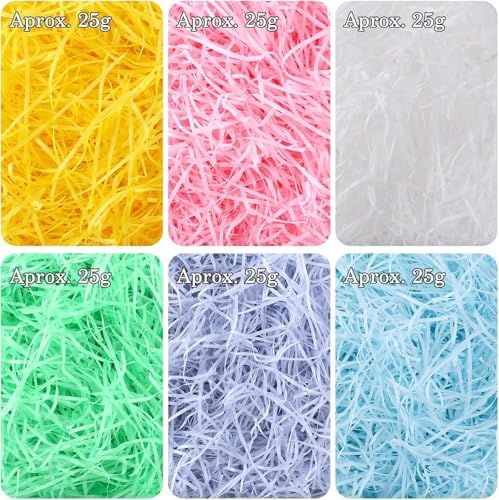 Paja de Papel Raspada para Pascua - Relleno de Canasta, Suministros para Regalos y Manualidades - imagen 2