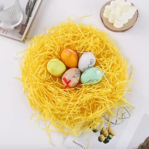 Paja de Papel Raspada para Pascua - Relleno de Canasta, Suministros para Regalos y Manualidades - imagen 4