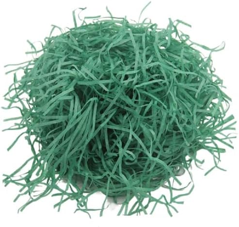 Paja de papel raffia verde LKQBBSZ para decoración de canastas de Pascua, relleno para regalos y fiestas - imagen 1