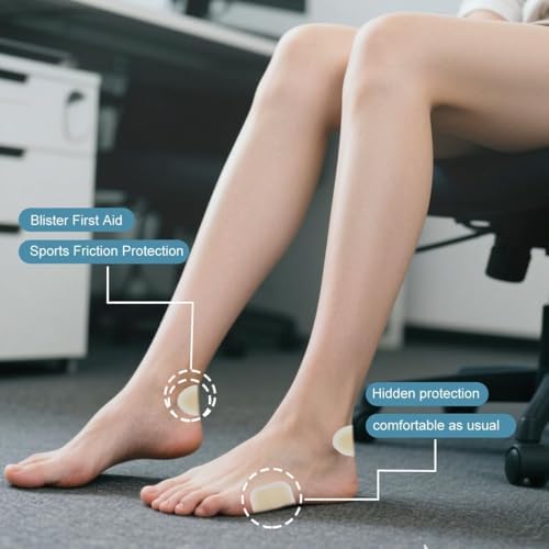 Vendaje para Ampollas en Pies - 14 Piezas de Vendajes Hidrocoloides para Talones y Dedos - Prevención y Recuperación de Ampollas - imagen 2