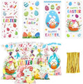 Atiloy 100 PZS Bolsas de Regalo para Pascua, Bolsas de Celofán con Conejito y Huevo, Decoración y Sorpresas para Fiestas de Pascua - imagen 1